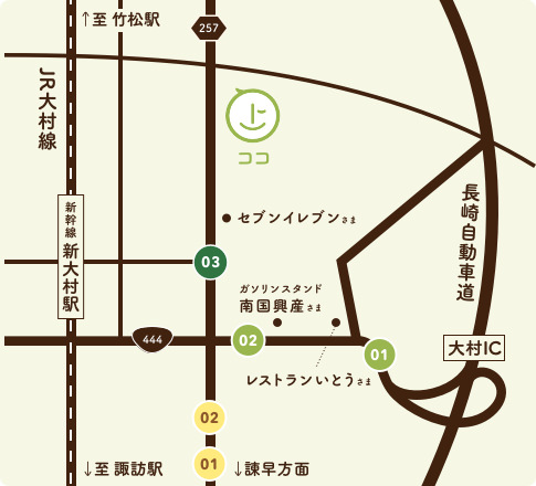 上田皮ふ科周辺の地図